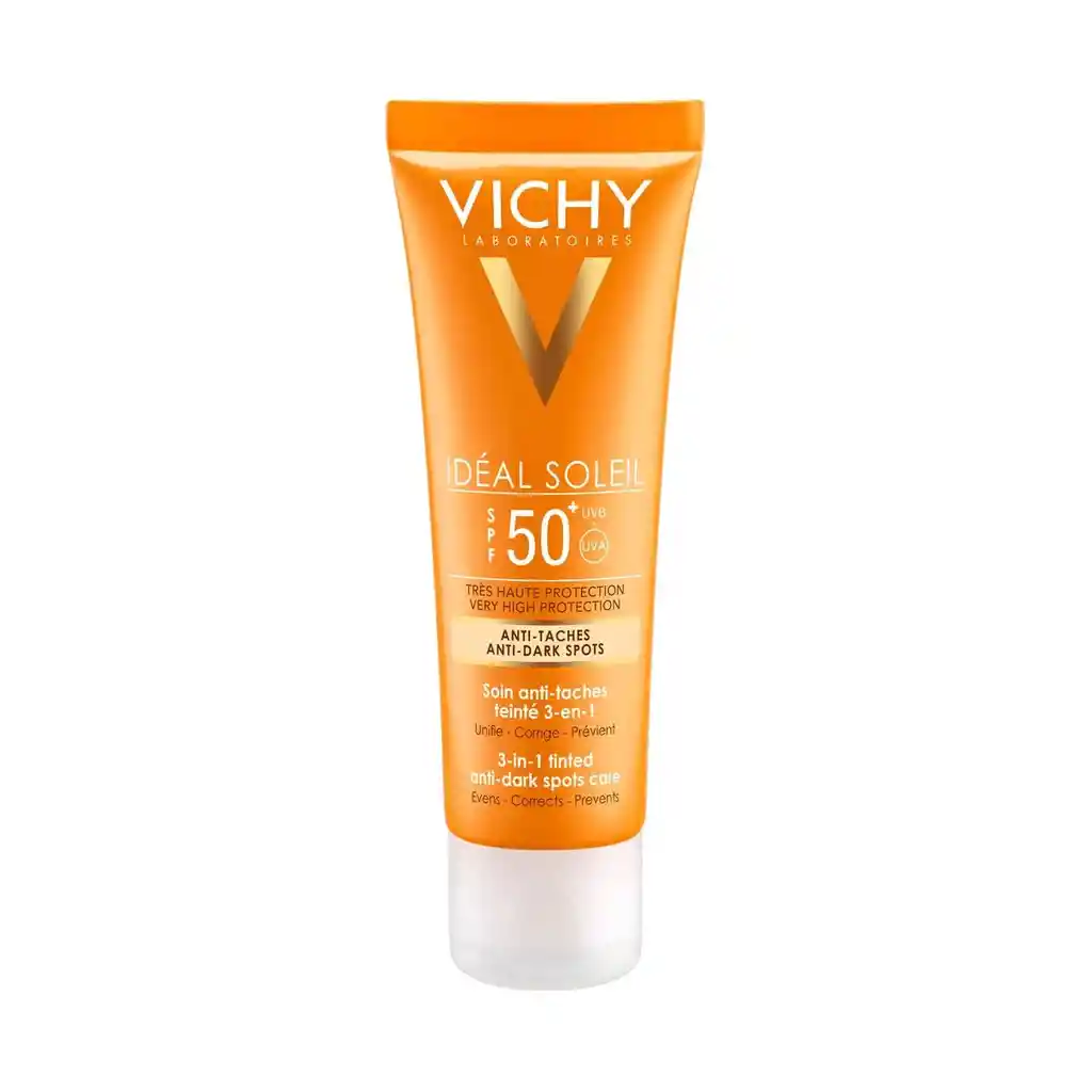 Vichy Idéal Soleil Protector Solar 3 en 1 Anti-Manchas Fps 50