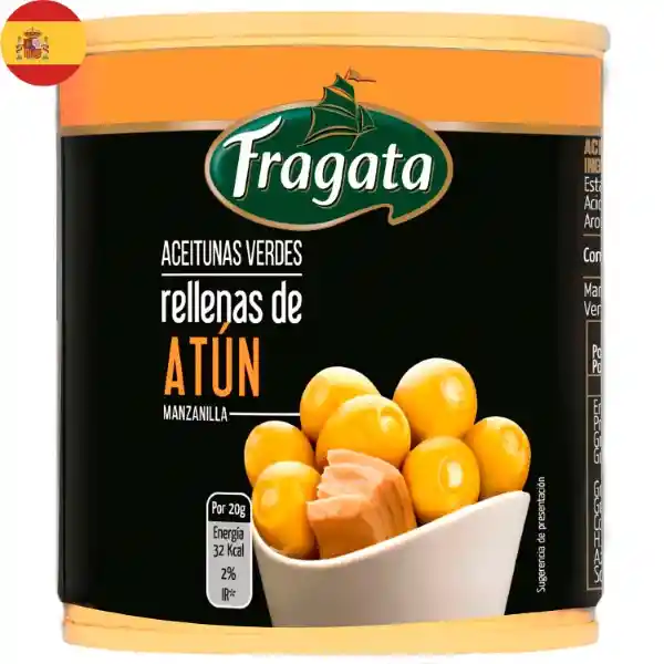 Fragata Aceituna Verde Rellena de Atún Drenado