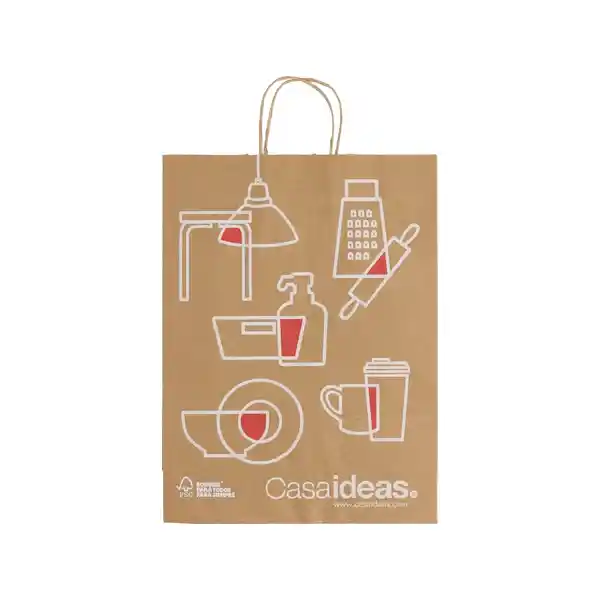 Bolsa Papel Corporativa M 30 x 12 x 41 cm Casaideas