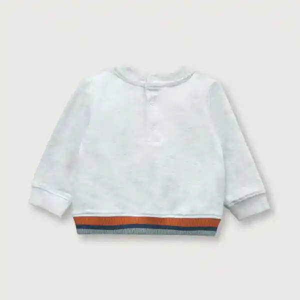 Polerón Jardin Melange de Bebé Niño Gris Talla 3M Opaline