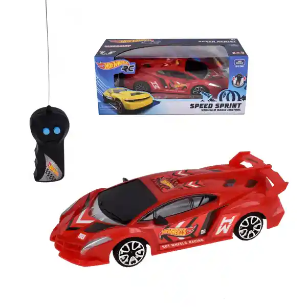 Hot Wheels Vehículo Radio Control Rojo