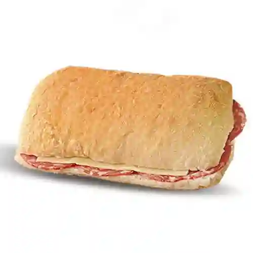 Sándwich Jamón, Queso y Salame.