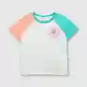 Polera Bloque de Bebé Niña Salmón Talla 12/18M Colloky