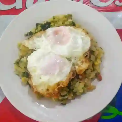 Charquicán con Huevo