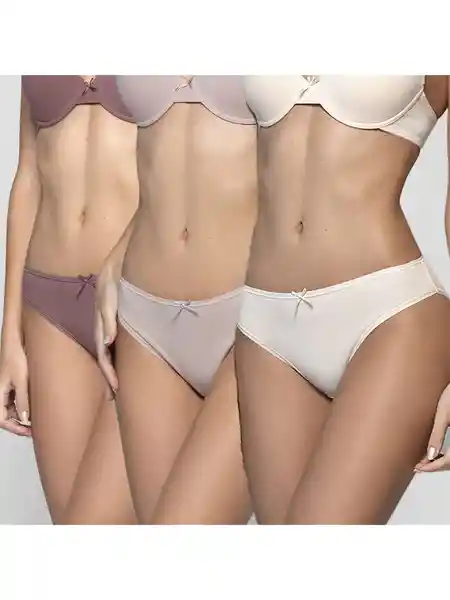 Intime Pack Bikini Nude M 98690MKP