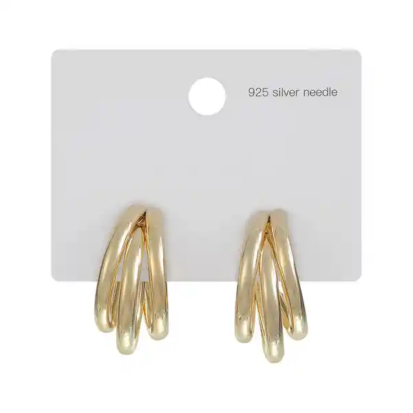 Aretes Estilo Occidental Aguja de Plata S925 Miniso