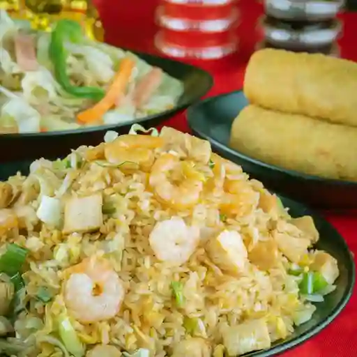 Arroz con Pollo y Camarón