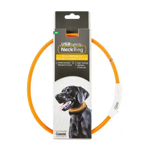 Coastal Collar Perro Luz Con Usb Large