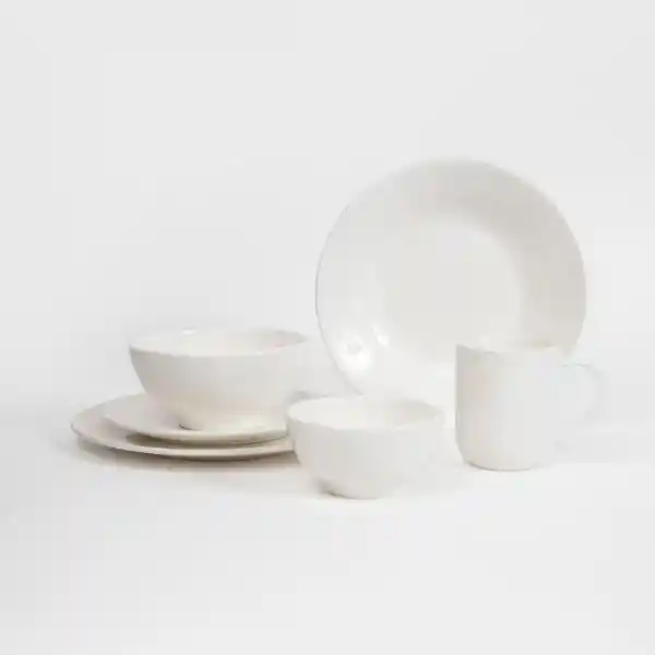 Bowl de Cereal Blanco Básico Porcelana Casaideas