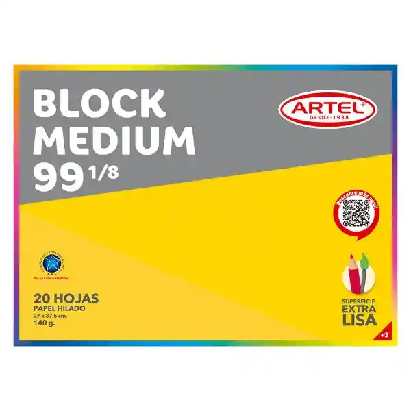 Artel Block de Dibujo 1/8 20 Hojas N°99