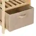 Velador Dos Niveles Con Cajón Textil Casaideas