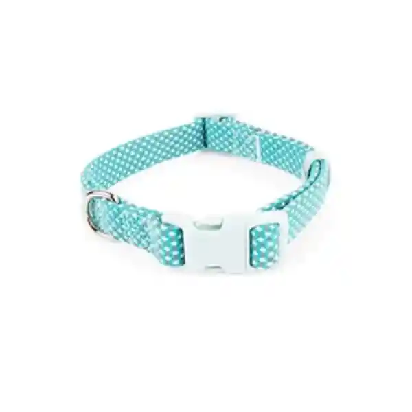 Youly Collar Ajustable Punteado Reflectante Color Azul Chico