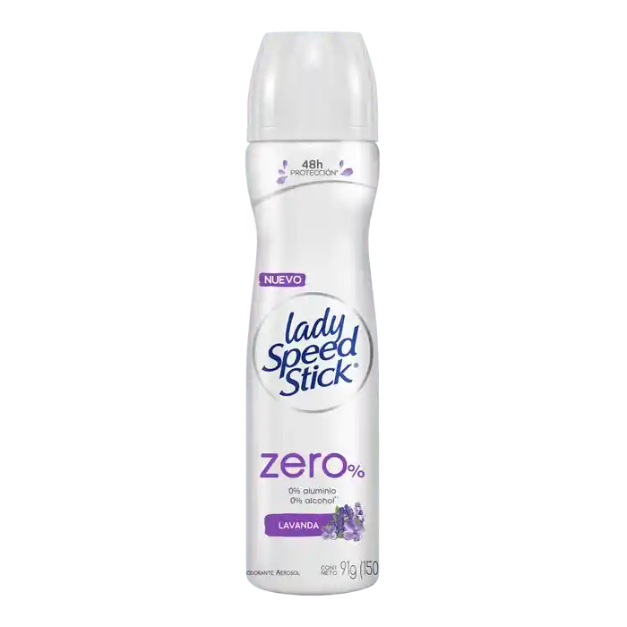 Lady Speed Stick Desodorante Zero% Lavanda en Aerosol 