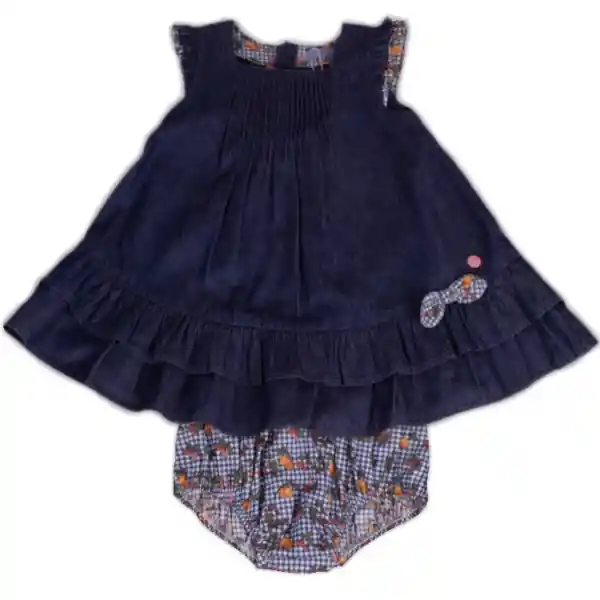 Vestido Con Calzón Bebé Niña Talla 6 M Pvy722-23Cel Pillín