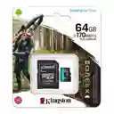 Kingston Tarjeta Micro Sdhc 64Gb u3 v3 Canvas go Plus SDCG3