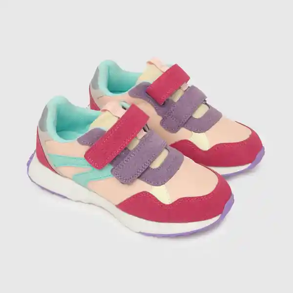 Zapatillas Urbana de Niña Fucsia Multicolor Talla 34 Colloky