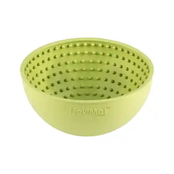 Lickimat Plato Interactivo Wobble Verde