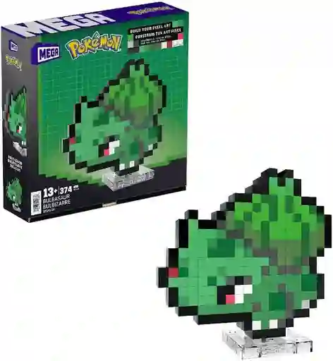 Mega Blocks Set Construcción Pokémon Bulbasaur Pixel - HTH75
