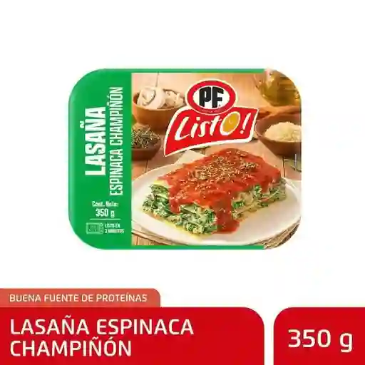 Pf Listo Lasaña Espinaca Amb