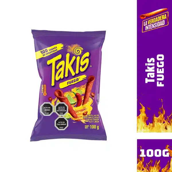 Takis Tortilla de Maíz Enrollada Fuego