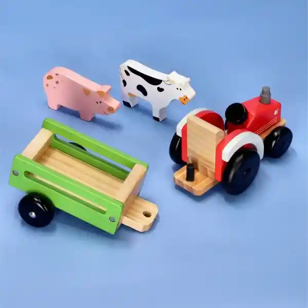 Set Tractor de Madera Casaideas