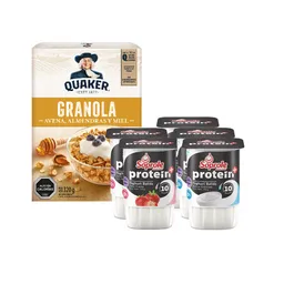 Combo Quaker Granola Avena Almendras y Miel + Soprole Yoghurt P