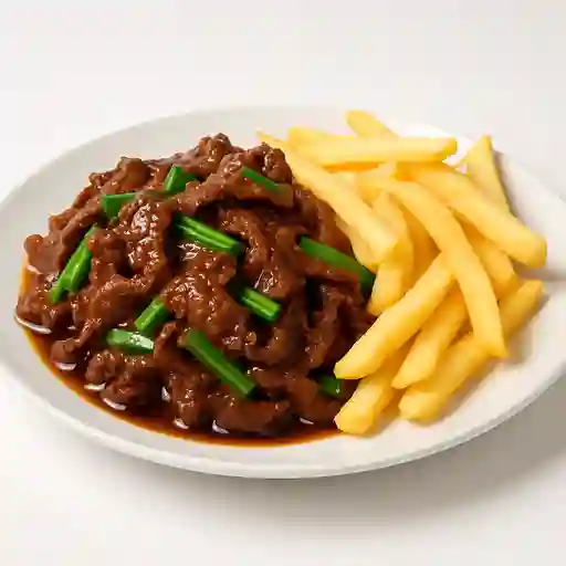 Carne Mongoliana con Papas
