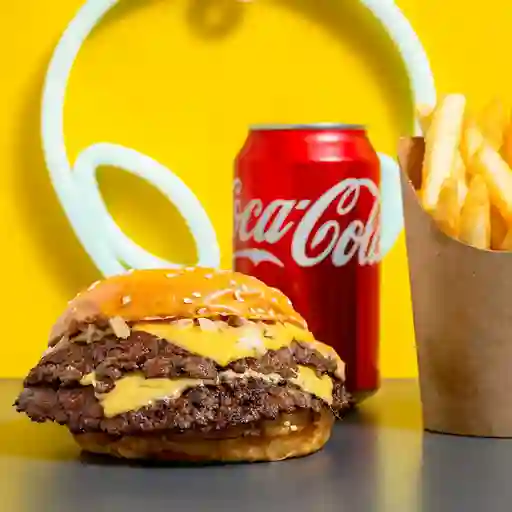 Combo astro cheeseburger doble