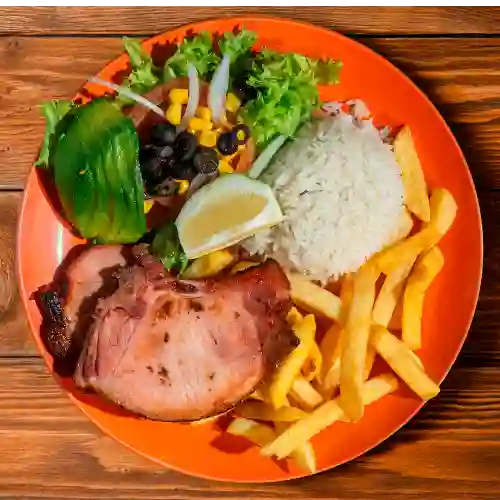 Chuleta Ahumada + Bebida