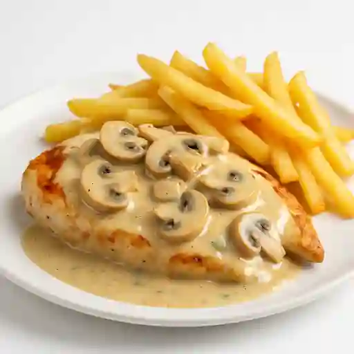 Col Pollo Champinon con Papa