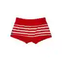 Short Tipo Bóxer Para Hombres Estampado Rojo Talla S Samia
