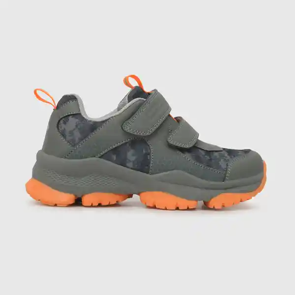 Zapatillas Outdoor Estampada de Niño Gris Talla 31 Colloky