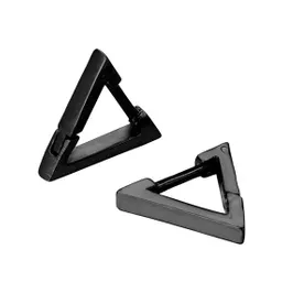 Set Aros Triangulares Punk Par Negro