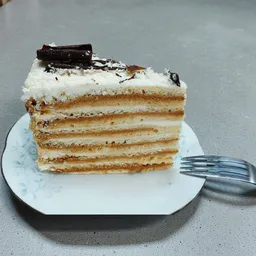 Trozo panqueque naranja