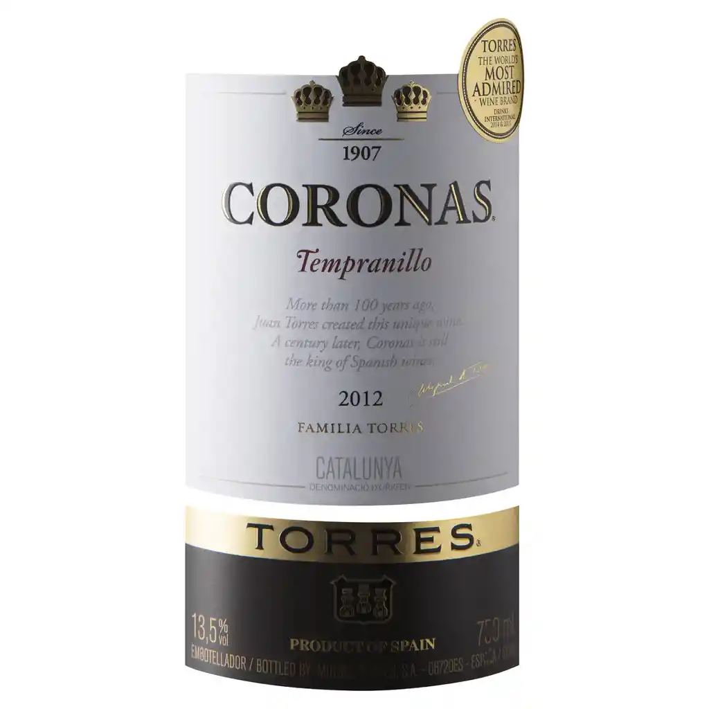 Torres Vino Tinto Coronas Temp Erva 750Cc