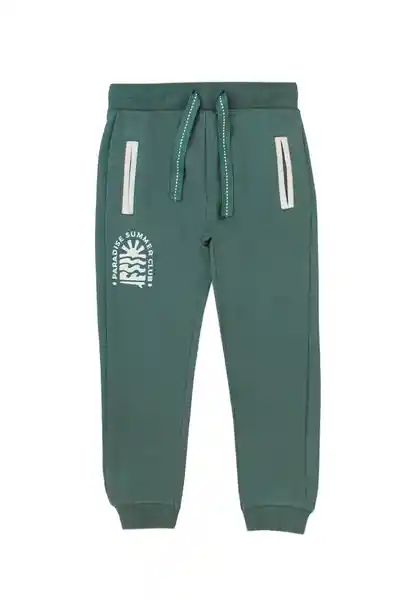 Pantalón Sport B/Contraste Day to Day Bebé Verde Oscuro 6/12 701