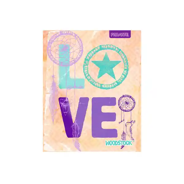 Proarte Cuaderno Universitario Doble Woodstock Mujer 7Mm 100H