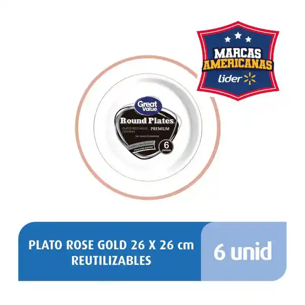 Great Value Plato Redondo