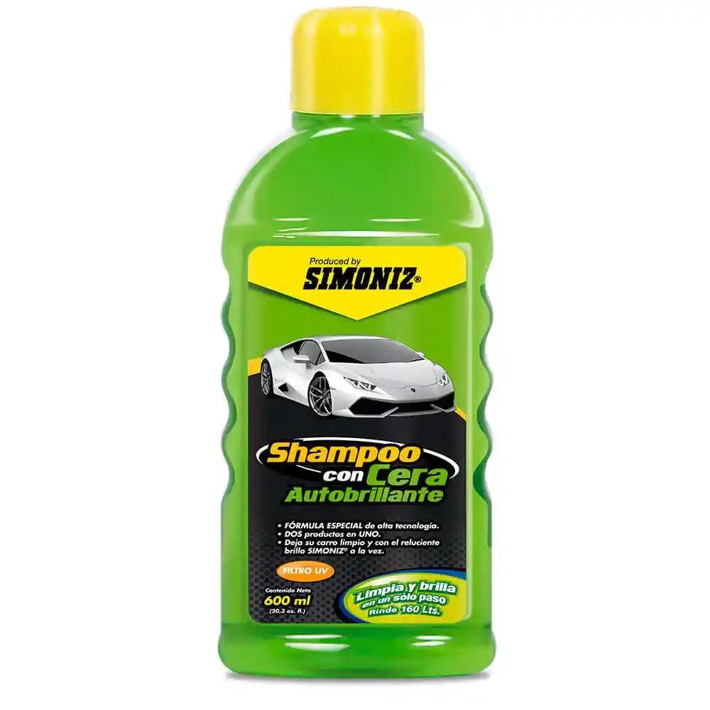 Shampoo Con Cera Autobrillante Simoniz Frasco 600 Ml