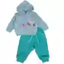Conjunto Buzo Bebe Niña Verde Pillin 3 a