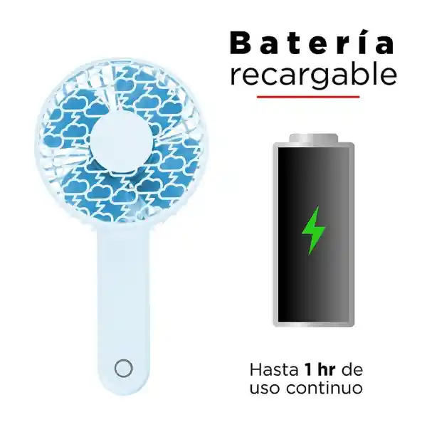 Miniso Ventilador Giratorio Azul Mod. Ms-L2864