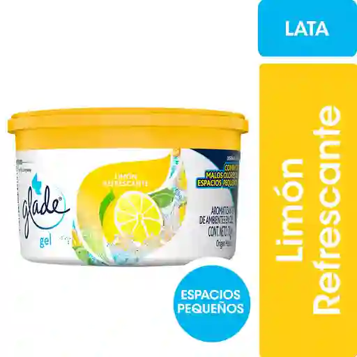 Desodorante Ambiental Glade Mini Gel Hogar Limón Refrescante 70gr
