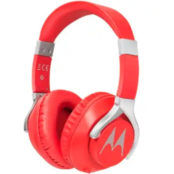 Motorola Audífonos Over Ear Pulse 200 Con Cable Rojo