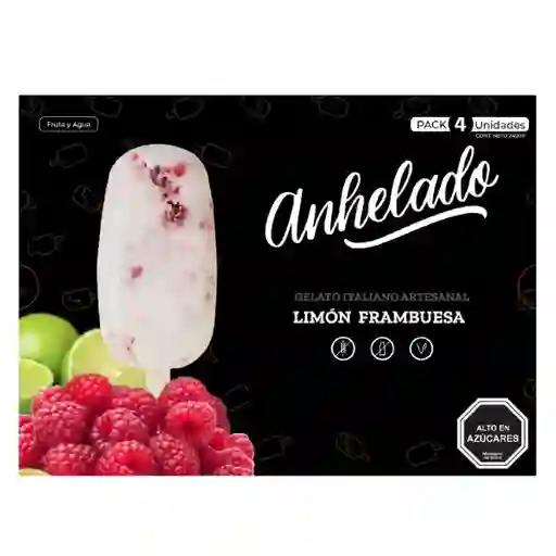 Anhelado Helado Limón Frambuesa