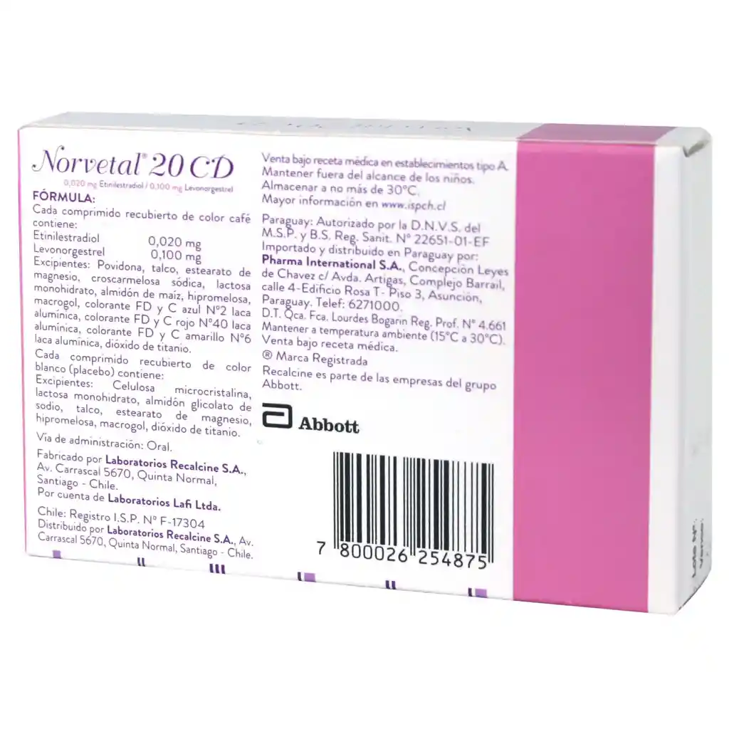 Norvetal 20 CD (0.020 mg / 0.100 mg)