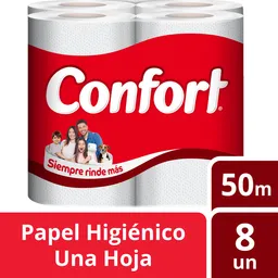 Confort Papel Higiénico Hoja Simple