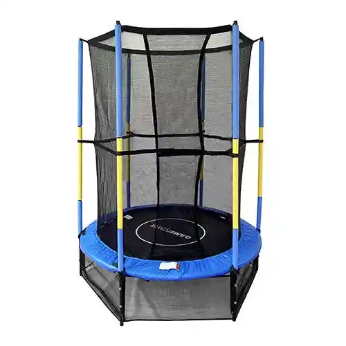 Game Power Trampolín Azul y Amarillo