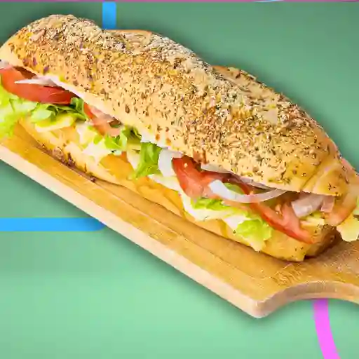 Sandwich de queso y vegetales