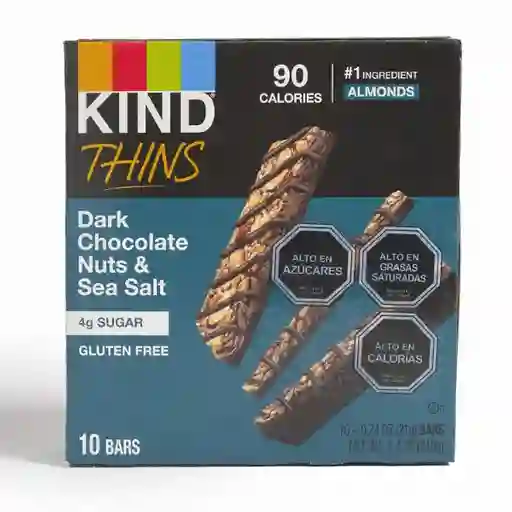 Barra de Chocolate Amargo y Sal Thins Kind Jumbo Impo