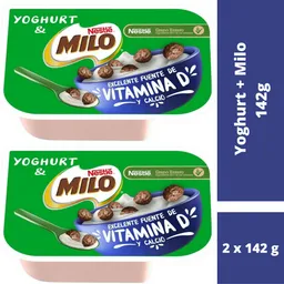 2 x Nestle Milo Yoghurt + Cereal